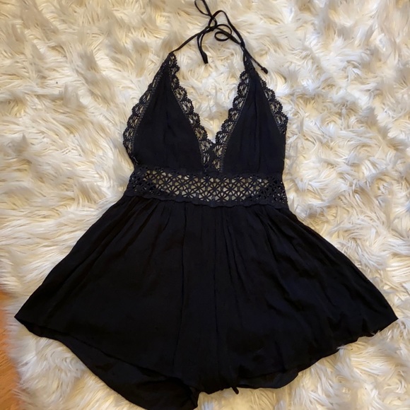 Macrame romper from boutique worn once - Picture 1 of 7